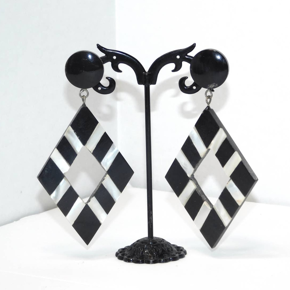 Stunningly Bohemian MOP Inlay Earrings